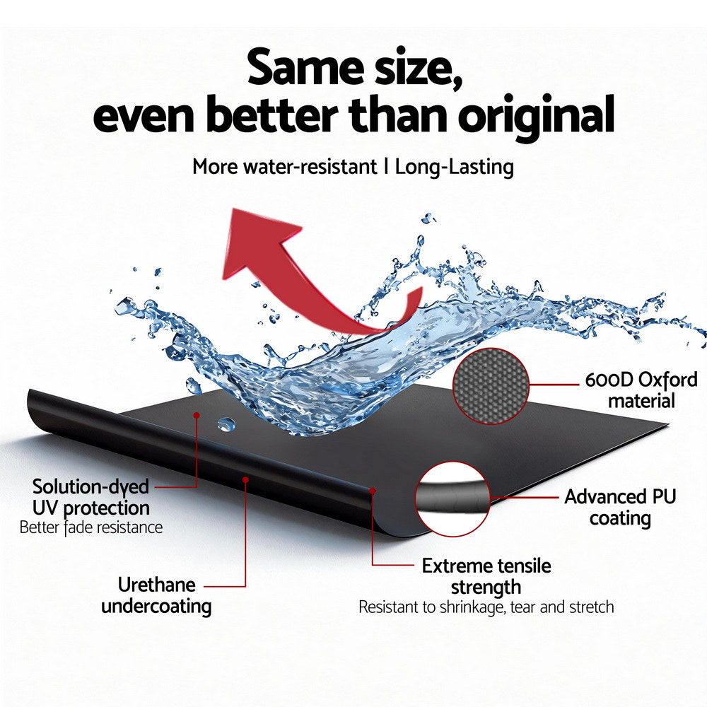 Seamanship Full Outboard Boat Motor Engine Cover Dust Rain Protection 100hp -150hp 600D Black 6