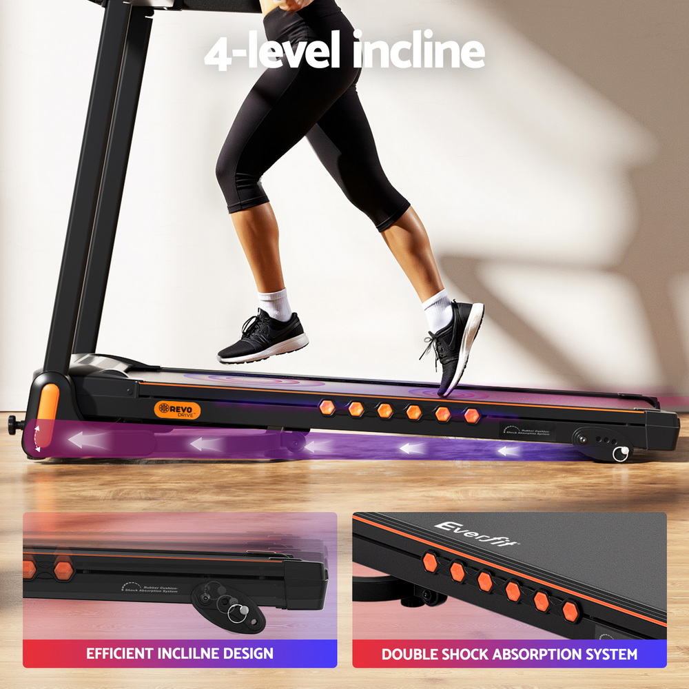 Everfit Treadmill Electric Home Gym Fitness Exercise Equipment Incline 390mm 6
