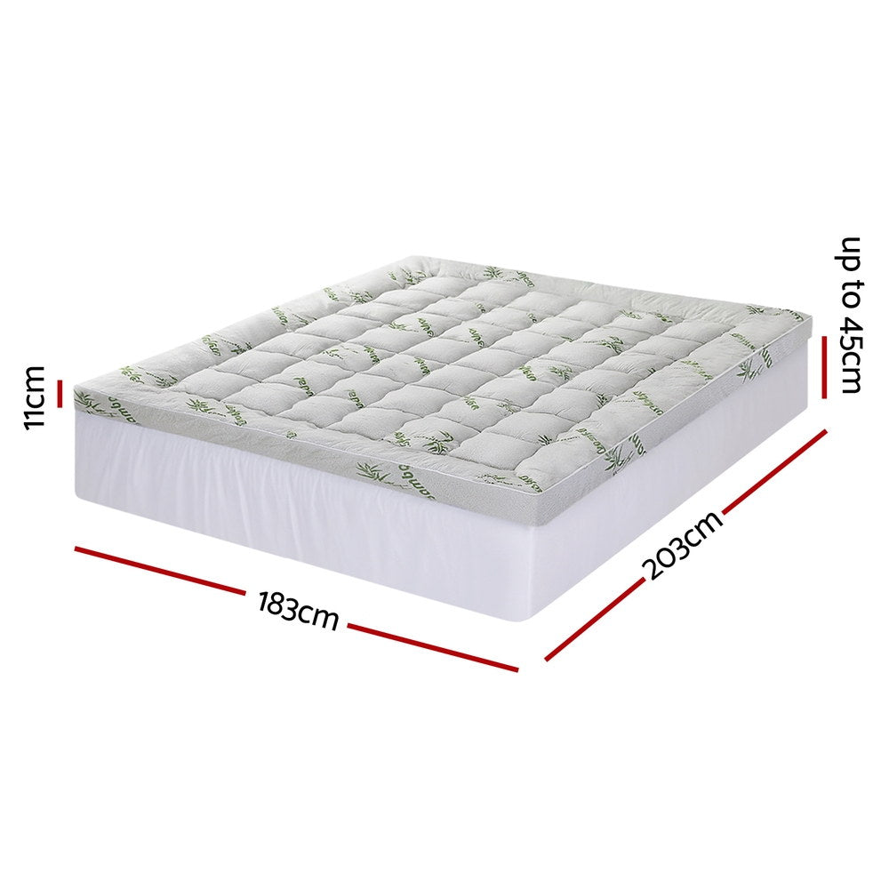 Giselle Mattress Topper 11cm Pillowtop toppers Bamboo King