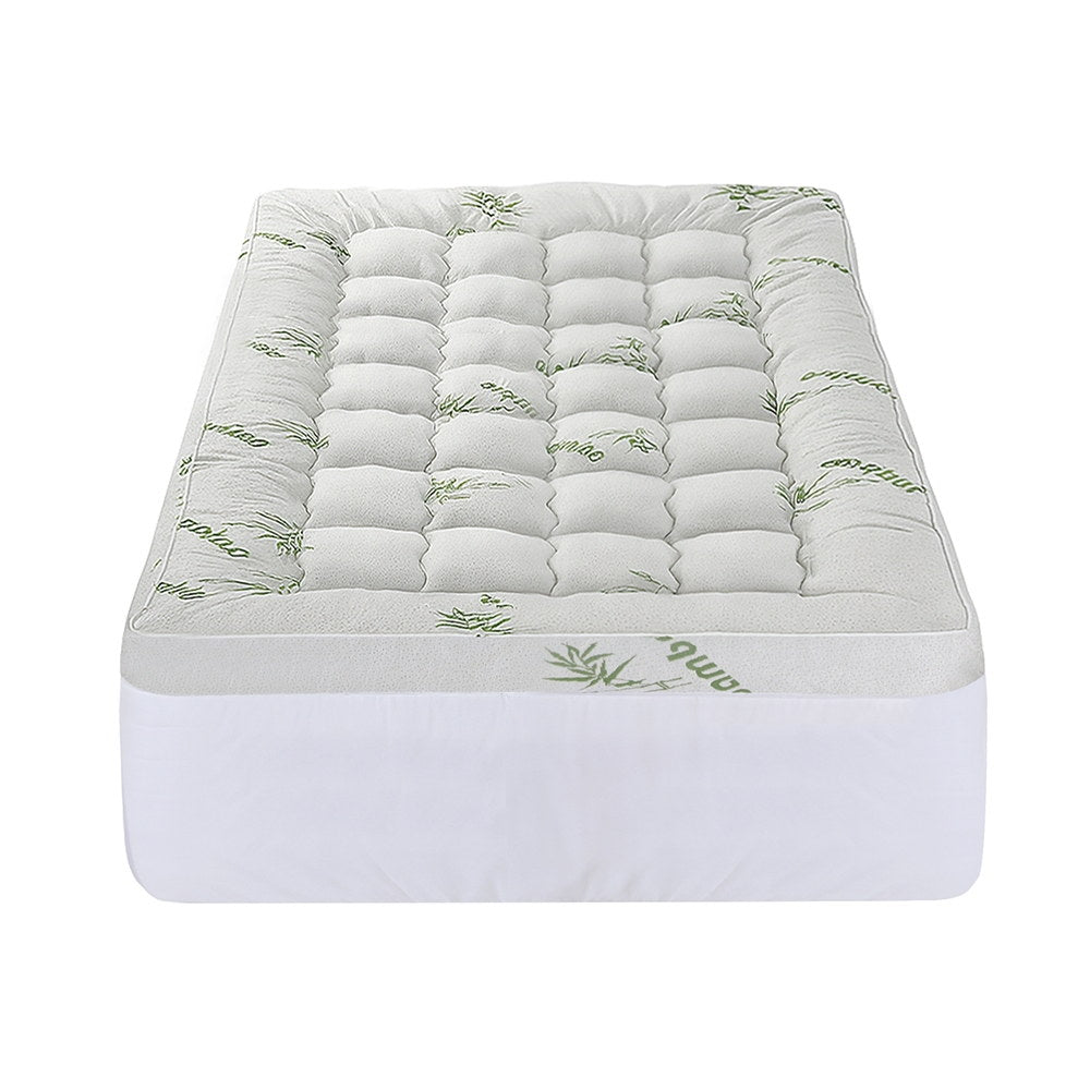 Giselle Mattress Topper 11cm Pillowtop toppers Bamboo King Single 3