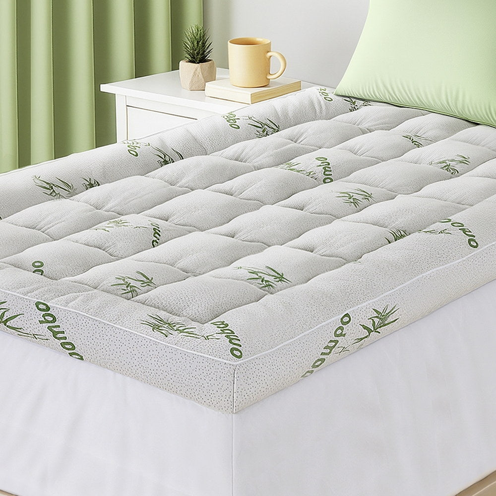 Giselle Mattress Topper 11cm Pillowtop toppers Bamboo King Single 7