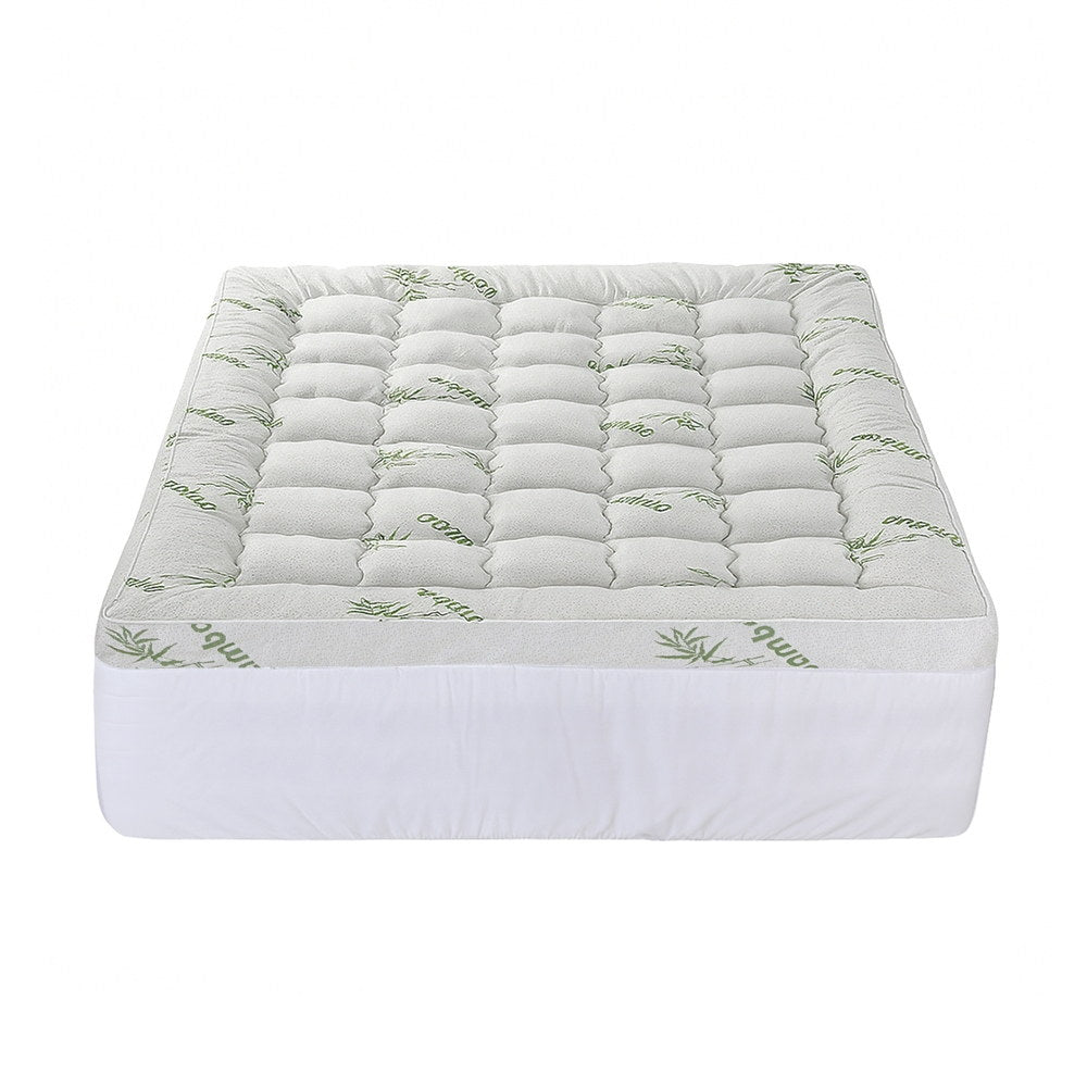 Giselle Mattress Topper 11cm Pillowtop toppers Bamboo Queen 3