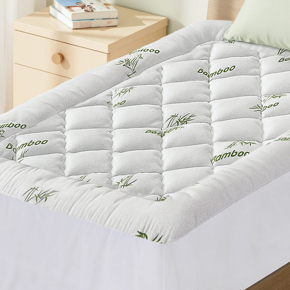 Giselle Mattress Topper 5cm Pillowtop toppers Bamboo King Single 6