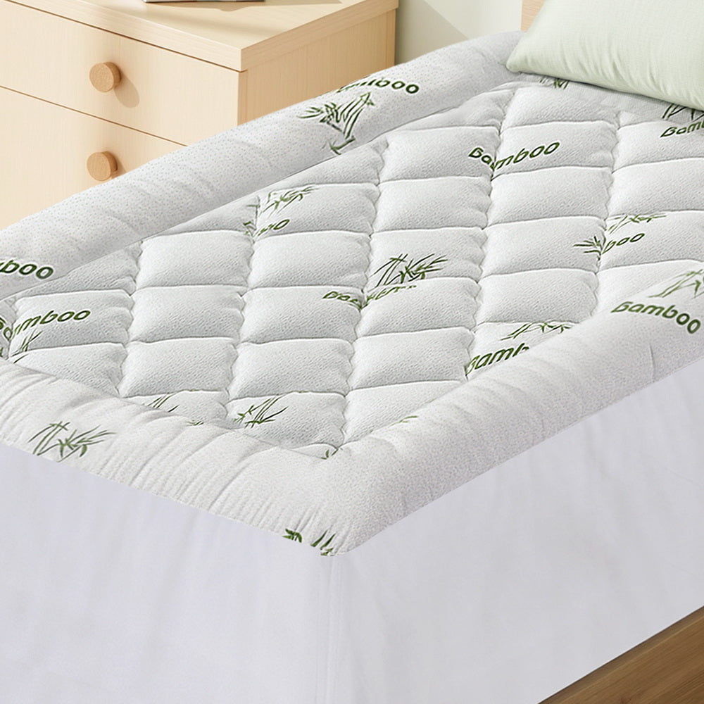 Giselle Mattress Topper 5cm Pillowtop toppers Bamboo Single 6