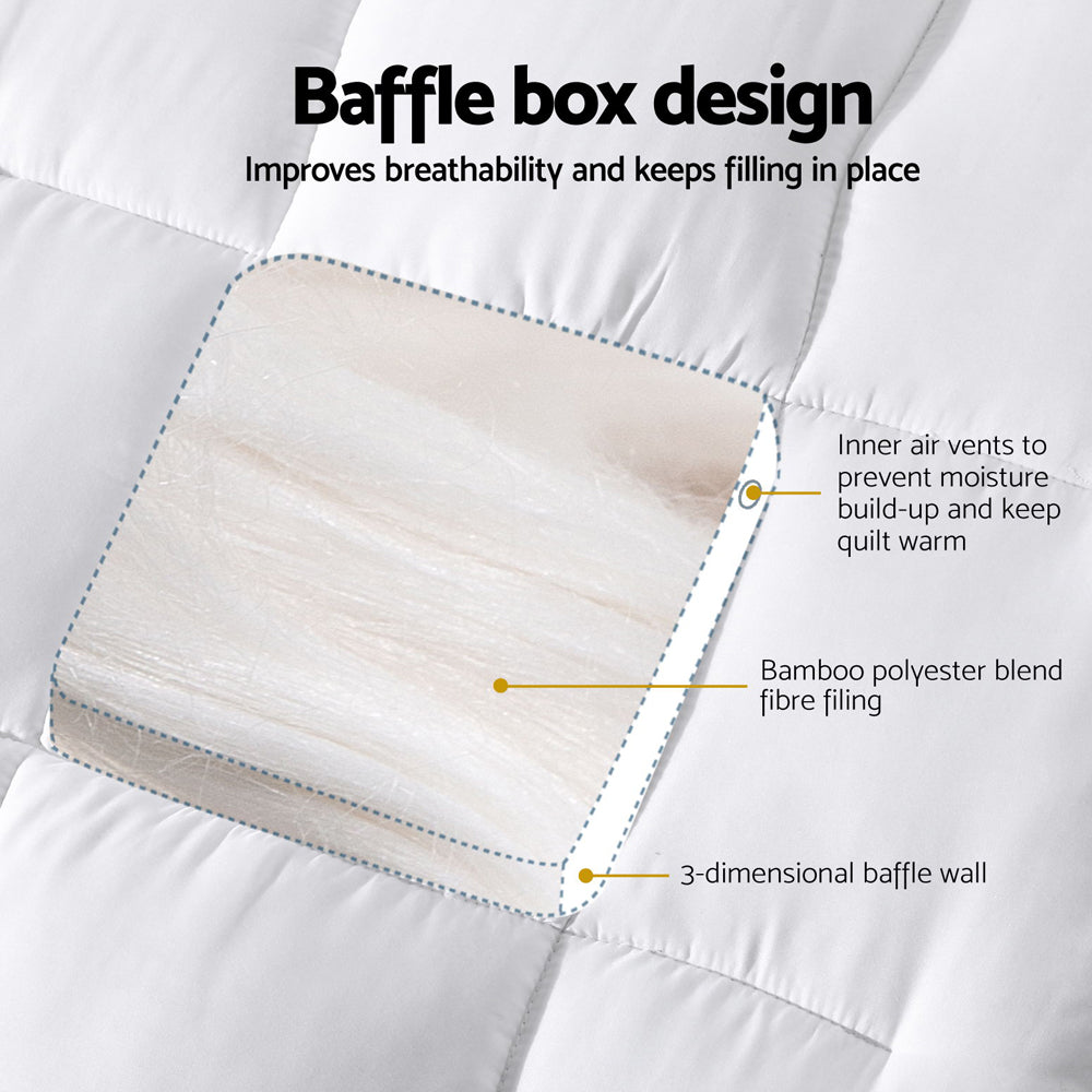 Giselle Bedding Mattress Topper Pillowtop Bamboo Cot 4