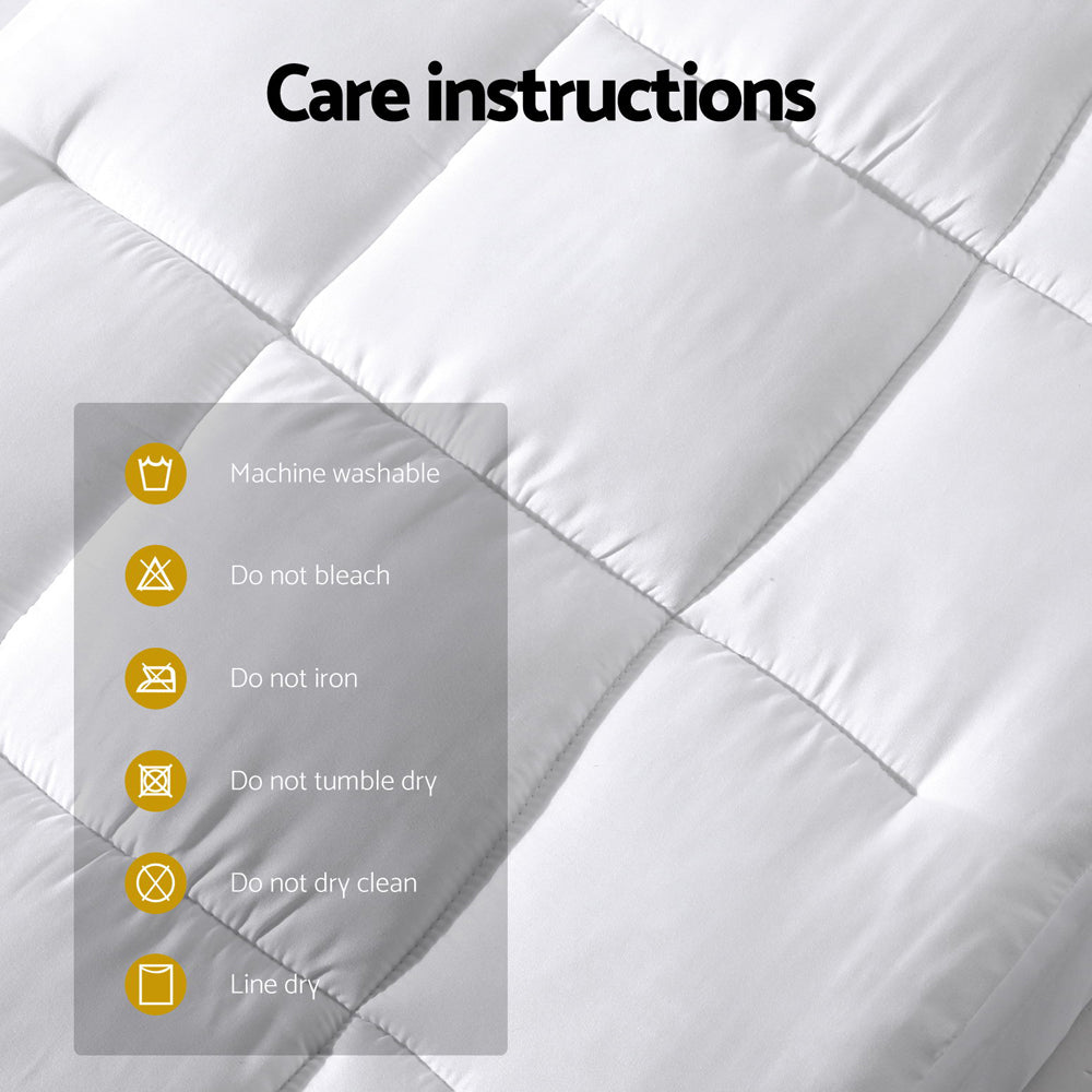 Giselle Bedding Mattress Topper Pillowtop Bamboo Cot 6