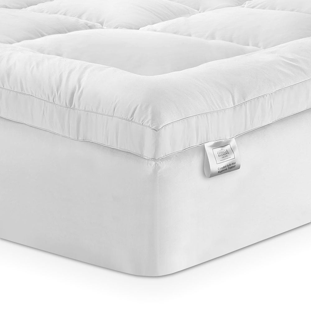 Giselle Bedding Mattress Topper Pillowtop Bamboo Double 7