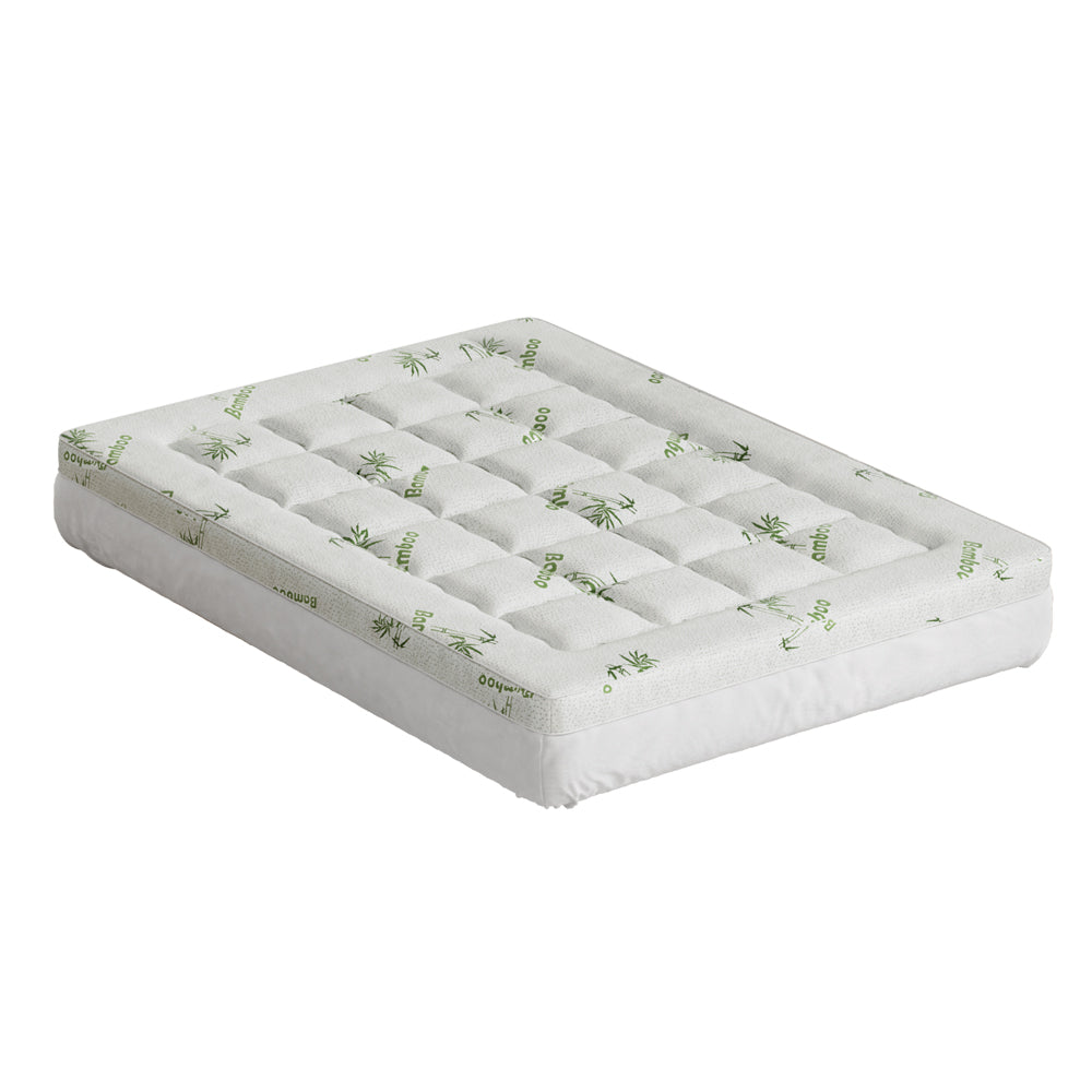 Giselle Bedding Mattress Topper Pillowtop Bamboo 7.5cm Double 7