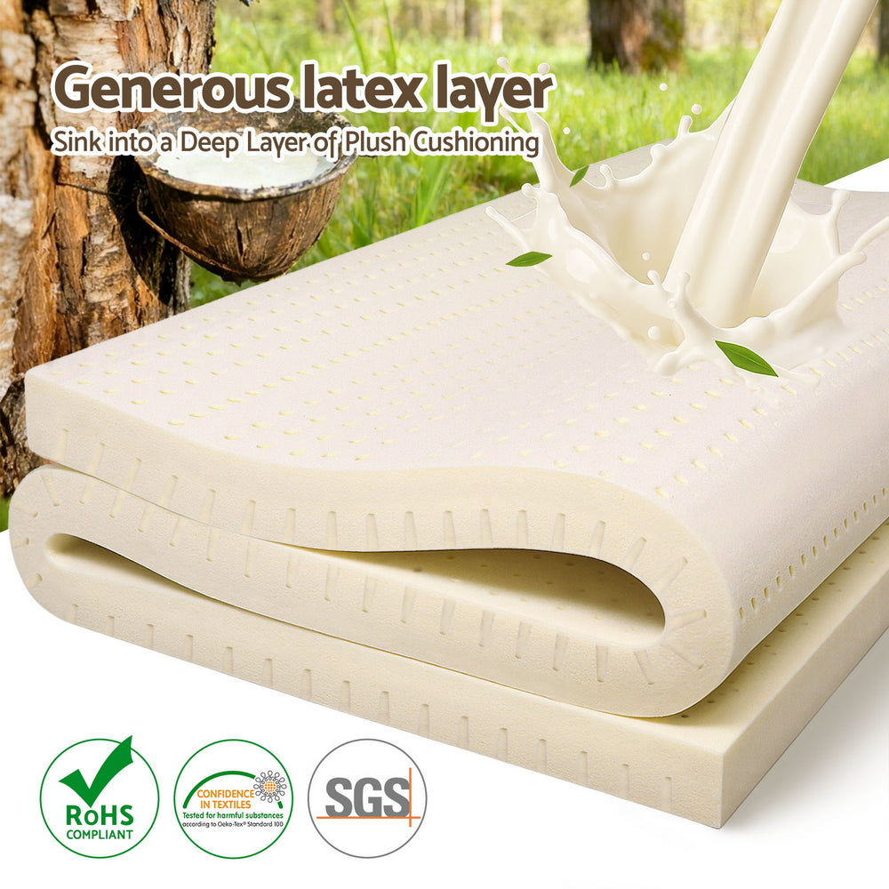 Giselle Bedding Latex Mattress Topper 7.5cm Doule 3