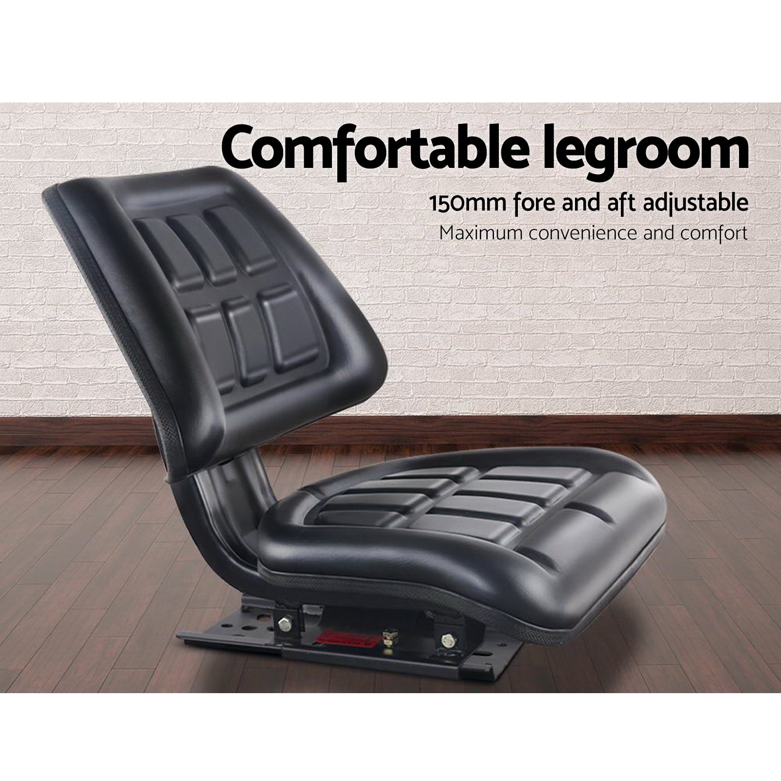 Giantz Tractor Seat Forklift Excavator Truck Universal Replacement PU Chair 5