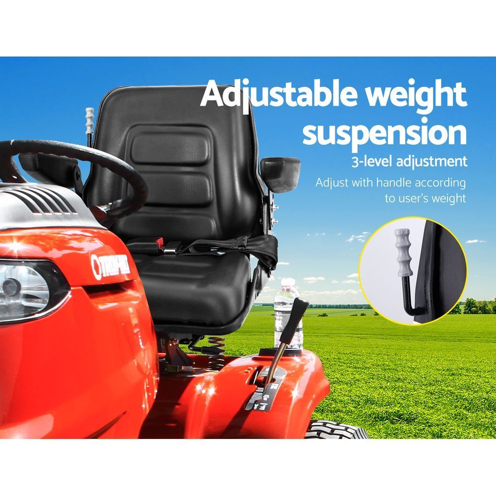 Giantz Tractor Seat Forklift Excavator Universal Suspension Armrest Truck Chair 4