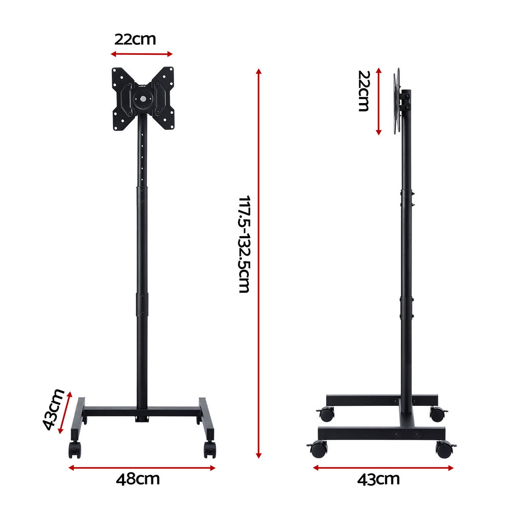 Artiss TV Stand 13-50" Universal Mobile Adjustable Height TV Stand with Wheels 3