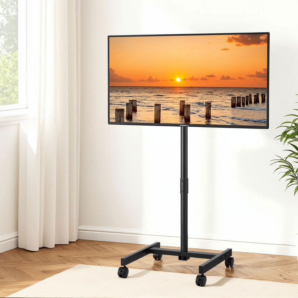 Artiss TV Stand 13-50" Universal Mobile Adjustable Height TV Stand with Wheels 8