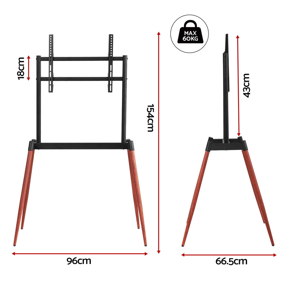 Artiss TV Stand 32-75 inch LED LCD Screen Wooden Floor Easel Height Adjustable