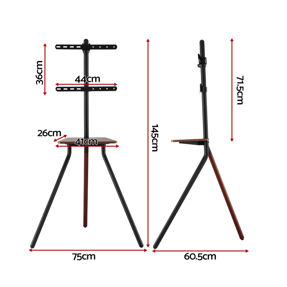 Artiss TV Stand Wooden Tray 24-55" Swivel Height Adjustable 3