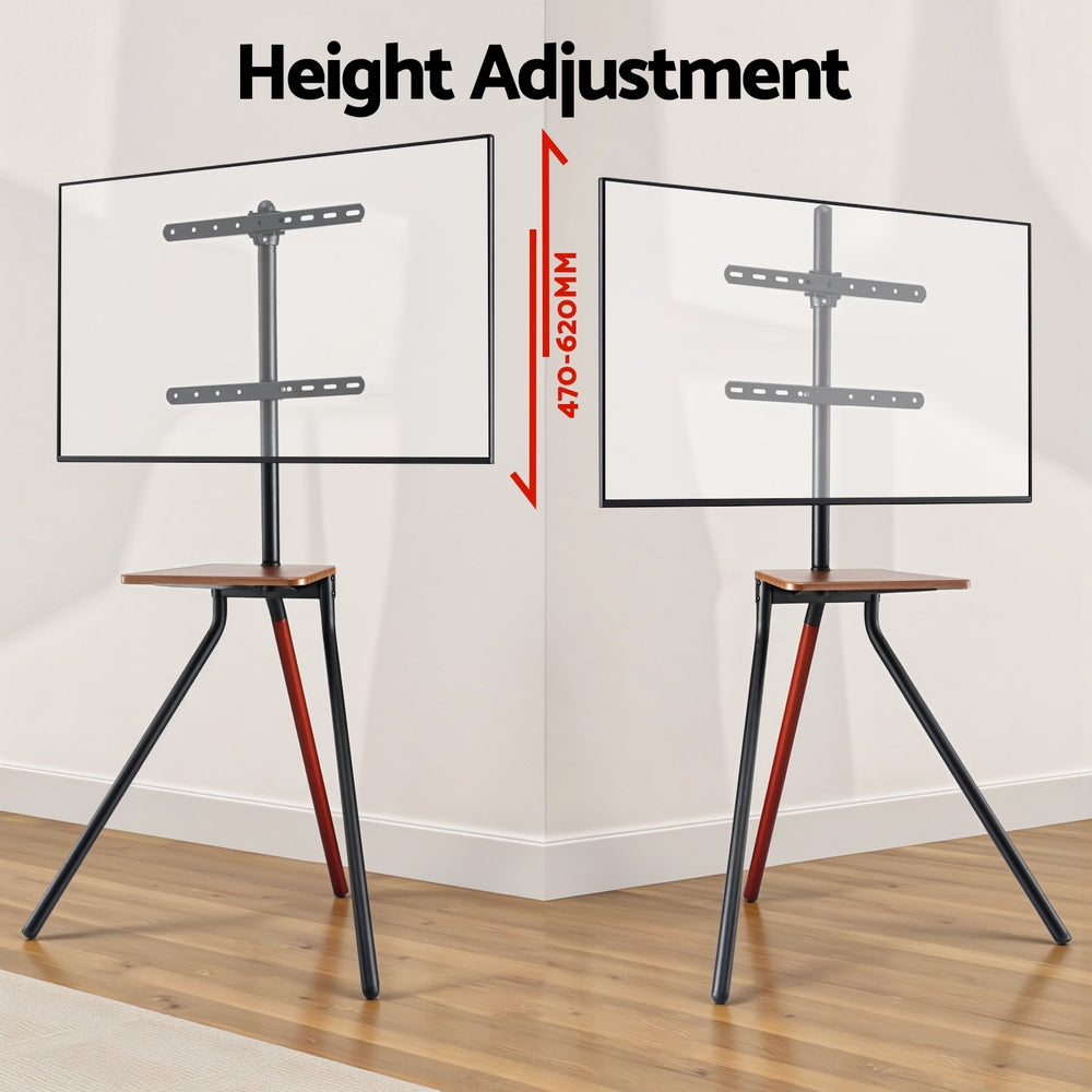 Artiss TV Stand Wooden Tray 24-55" Swivel Height Adjustable 7