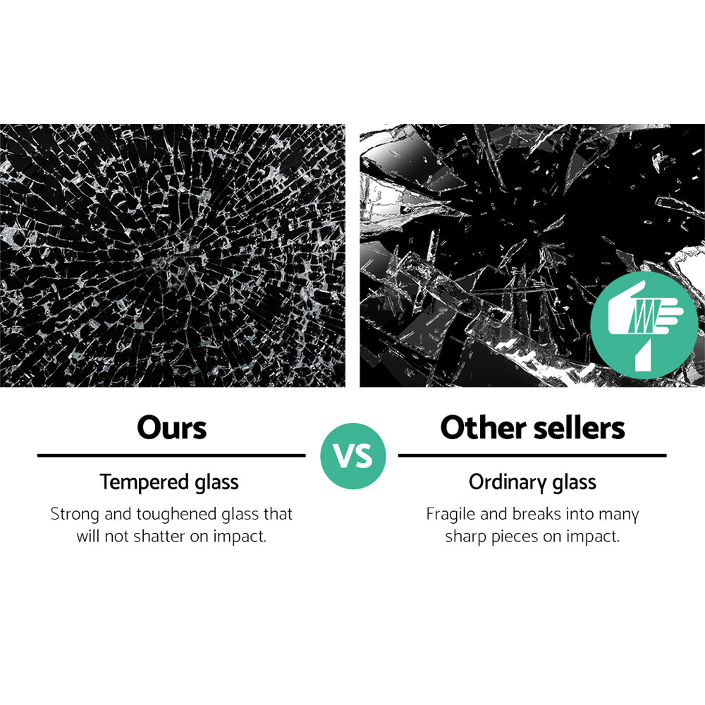 Artiss TV Stand 4 Tiers Storage Shelf Rack Tempered Glass Entertainment Unit 8