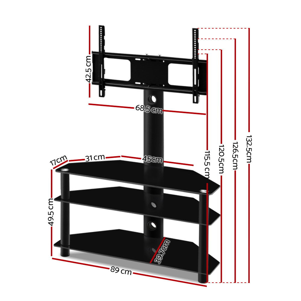 Artiss TV Stand Mount Bracket for 32"-60" LED LCD 3 Tiers Storage Floor Shelf 4