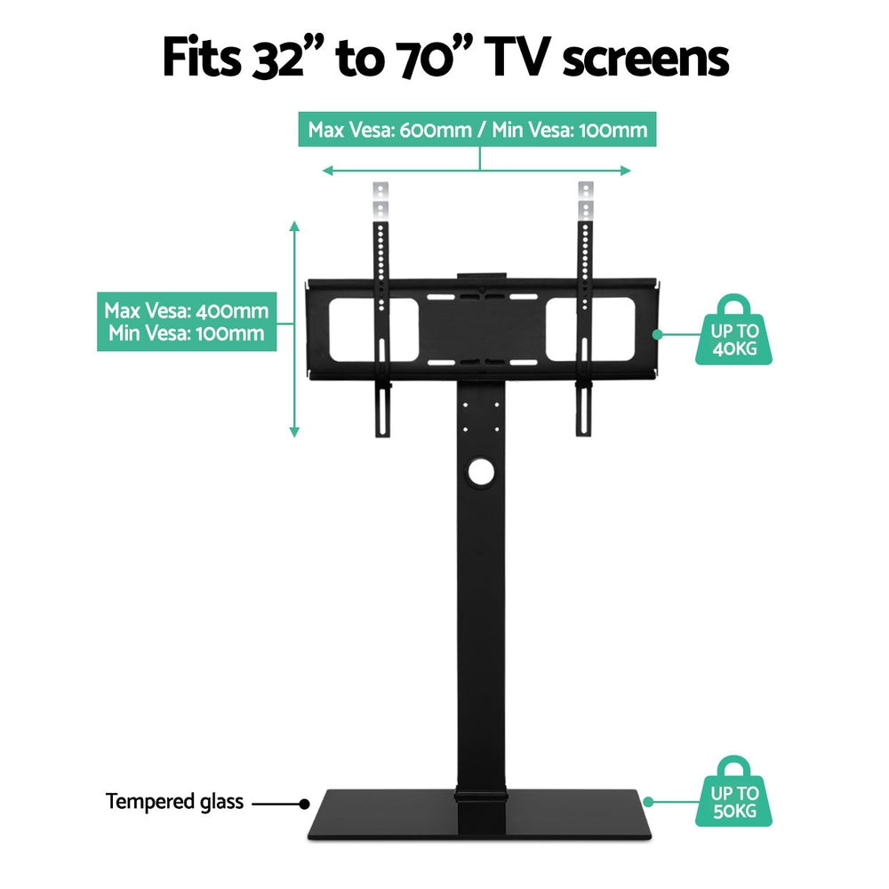 Artiss TV Stand Mount Bracket for 32"-70" LED LCD Glass Storage Floor Shelf 5