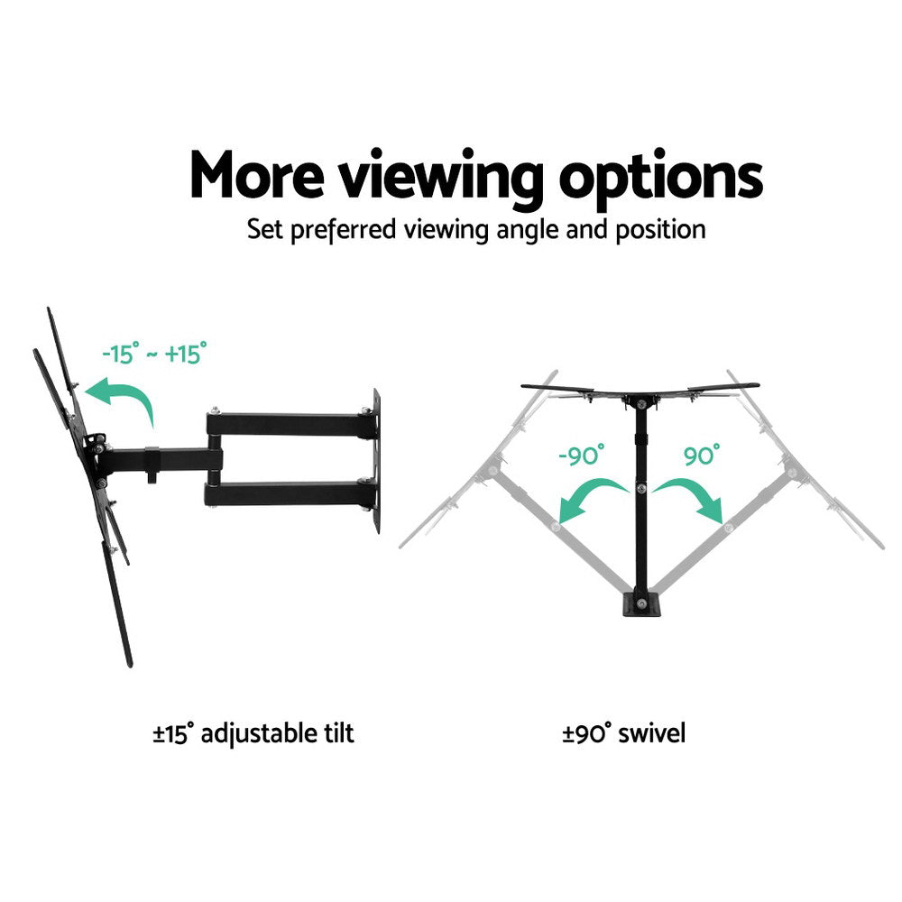 Artiss TV Wall Mount Bracket for 24"-50" LED LCD TVs Full Motion Strong Arms 4