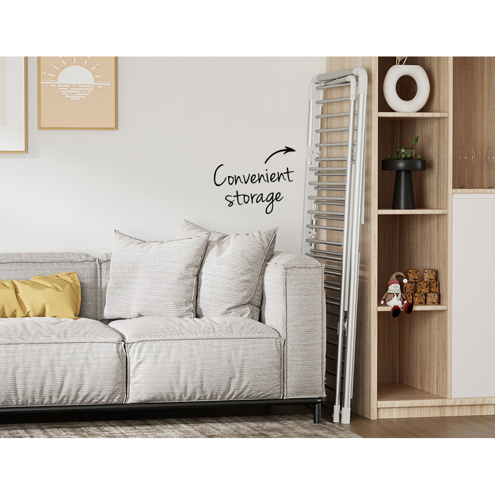 Devanti Electric Heated Towel Rail Rack 30 Bars Foldable Clothes Dry Warmer 7