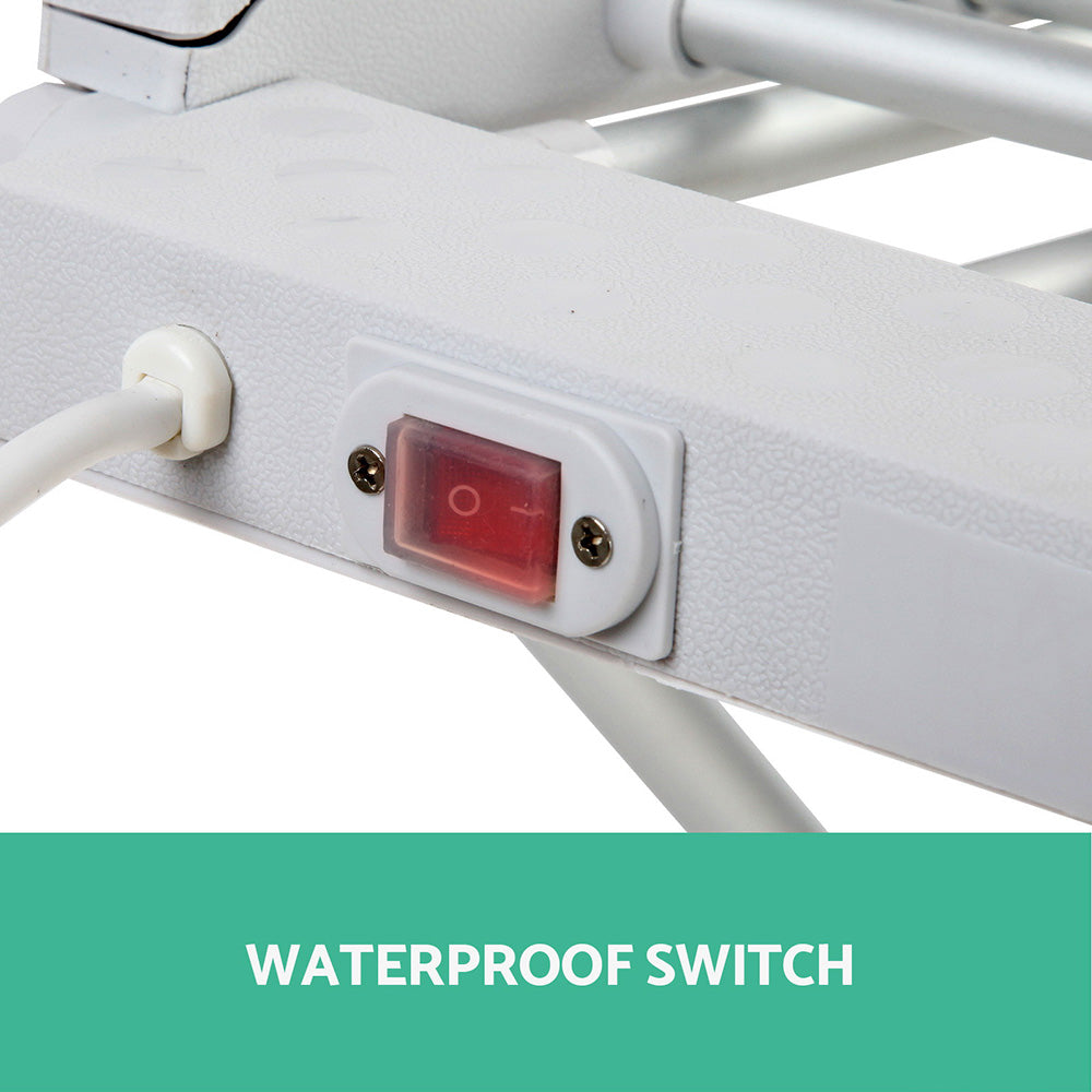 Devanti Electric Heated Towel Rail Rack 18 Bars Freestanding Clothes Dry Warmer 6