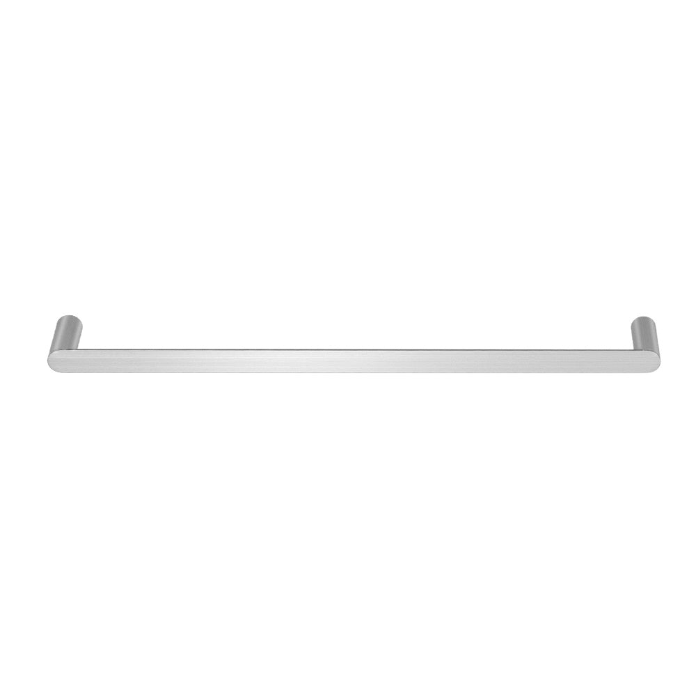 Towel Rail Rack Holder Single 600mm Wall Mounted Stainless Steel Silver 3