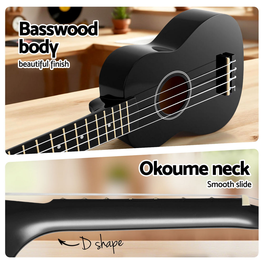 Alpha Ukulele 21 Inch Basswood Beginner 4