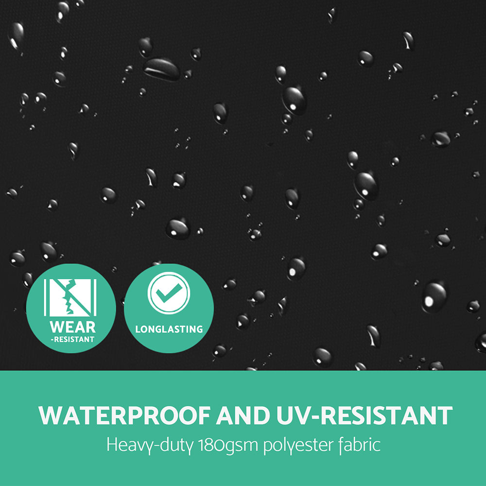 Instahut 3m Outdoor Umbrella Cantilever Garden Beach Patio Black 6