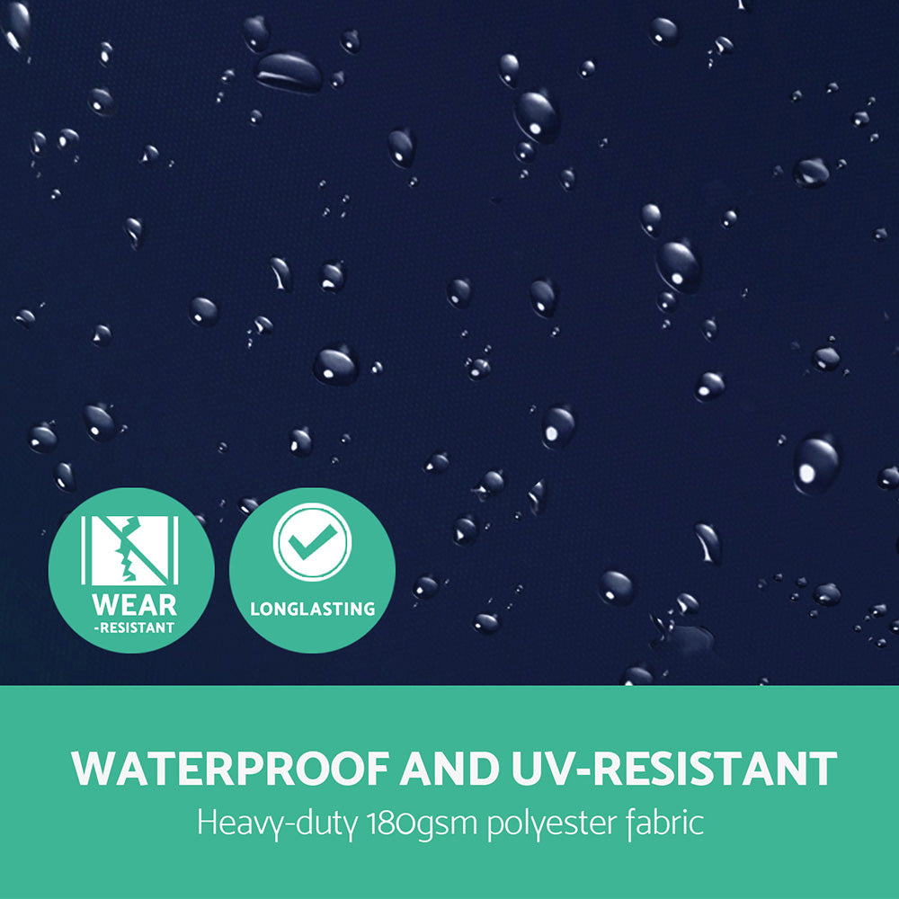 Instahut 3m Outdoor Umbrella Cantilever Garden Beach Patio Navy 5