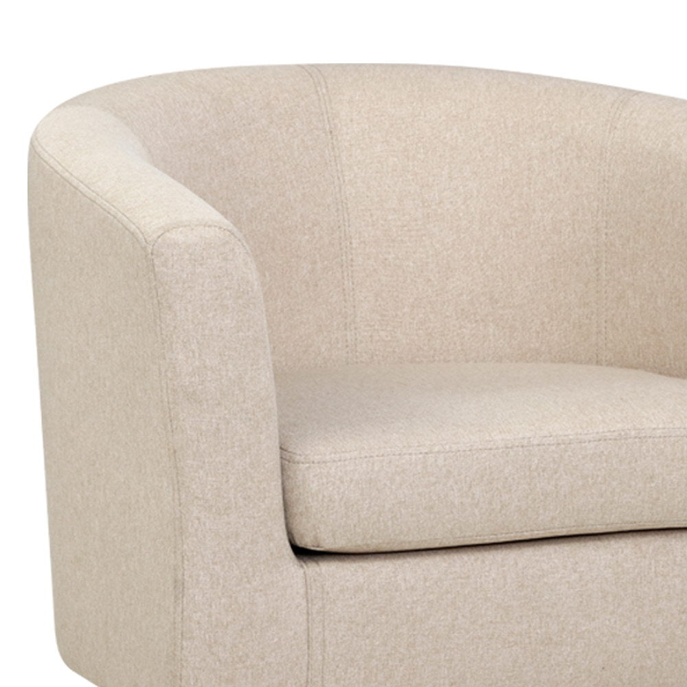 Artiss Armchair Tub Chair Beige Abby 3