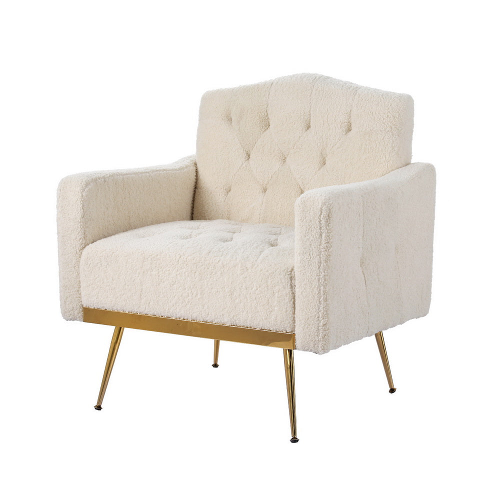Artiss Armchair Boucle Beige Nicole 7