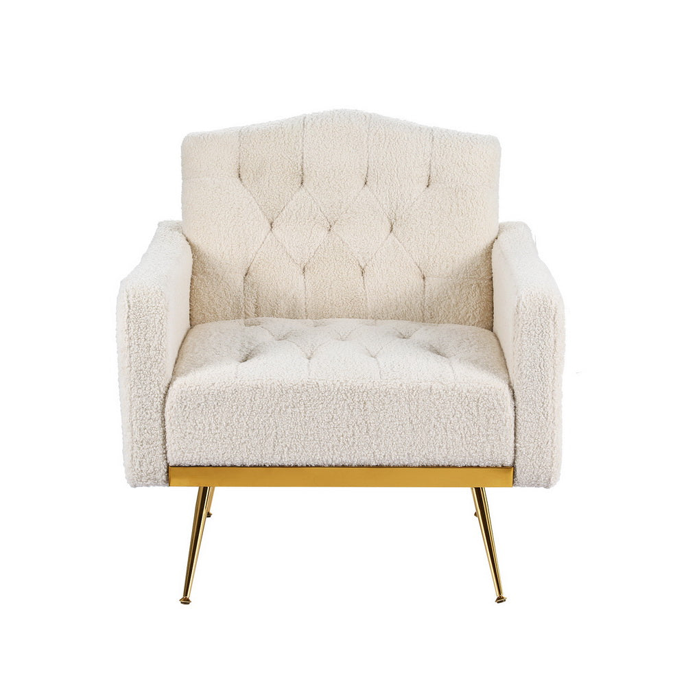 Artiss Armchair Boucle Beige Nicole 3