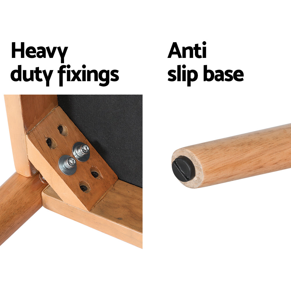 Artiss Dining Bench Upholstery Seat Wooden Chair 106cm 6