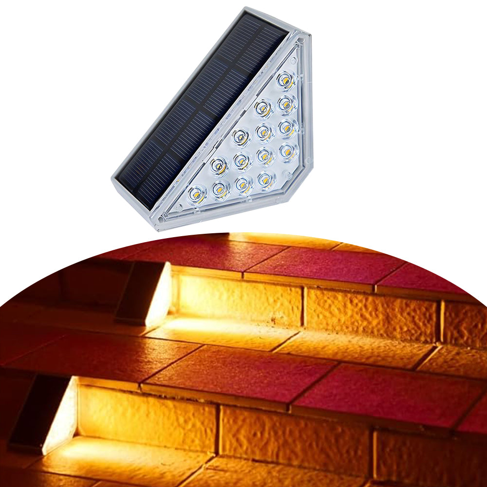 Dimnezz Solar Warm White Triangle Step Lights