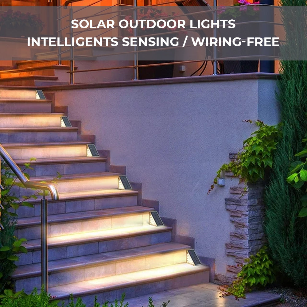 Dimnezz Solar Warm White Triangle Step Lights 6