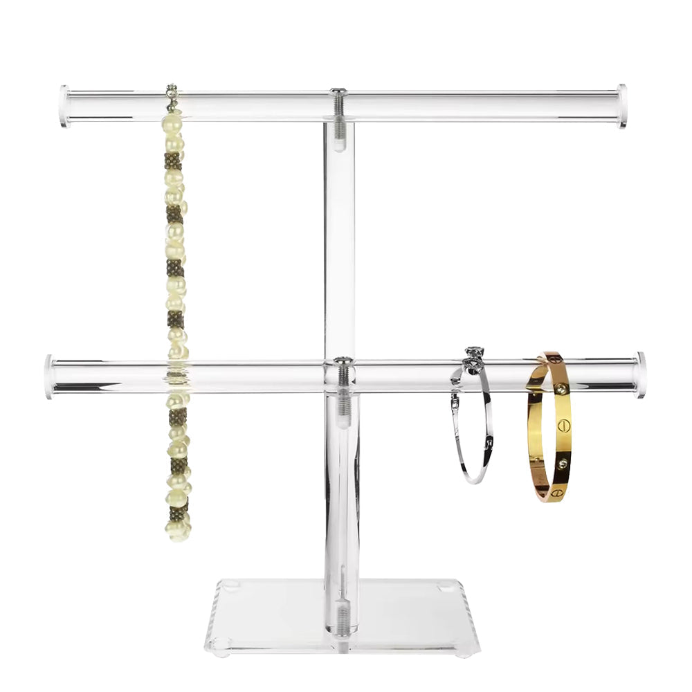Fashyni Acrylic Jewelry Necklace and Bracelet Stand Organizer 3