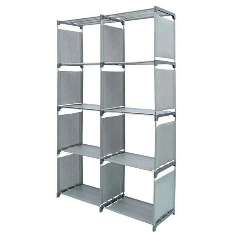 Hivvago 8 Grid Storage Rack Bookshelf Organizer Lightweight Durable Shelf 9