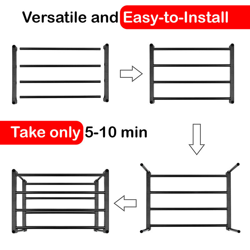 Hivvago 6 Tiers Shoe Rack Storage Organizer Shelf Adjustable Space Saver 5