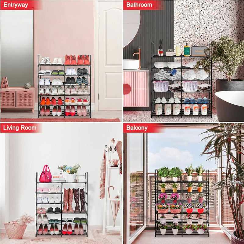 Hivvago 6 Tiers Shoe Rack Storage Organizer Shelf Adjustable Space Saver 9