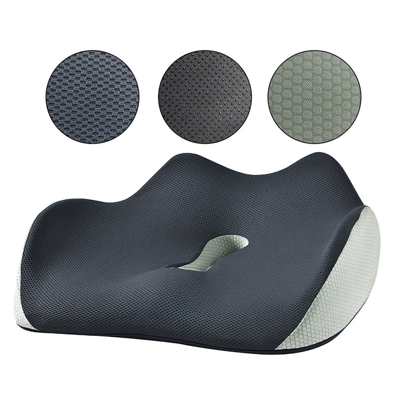 Hivvago Memory Foam Seat Cushion – Ergonomic Support for Office, Car & Home, Grey 4