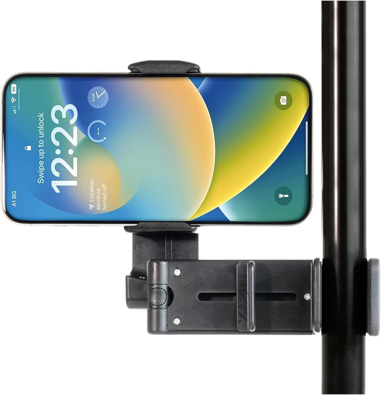 Urbanoki Airplane Phone Holder Mount 360° Rotation Stand for Travel Desk - Black 6