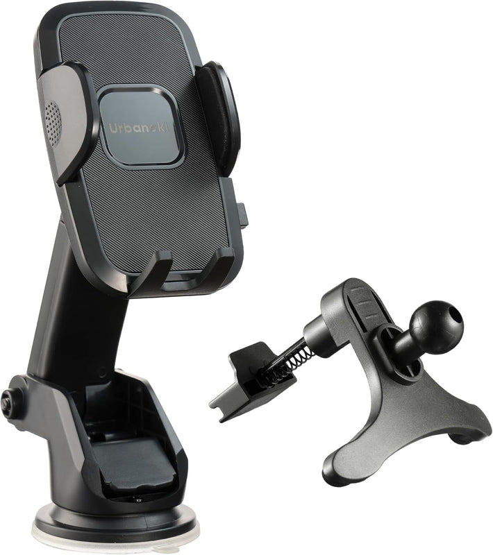Urbanoki 4 in 1 Car Phone Holder Dashboard Windshield Vent Mount for All Phones - Black 6