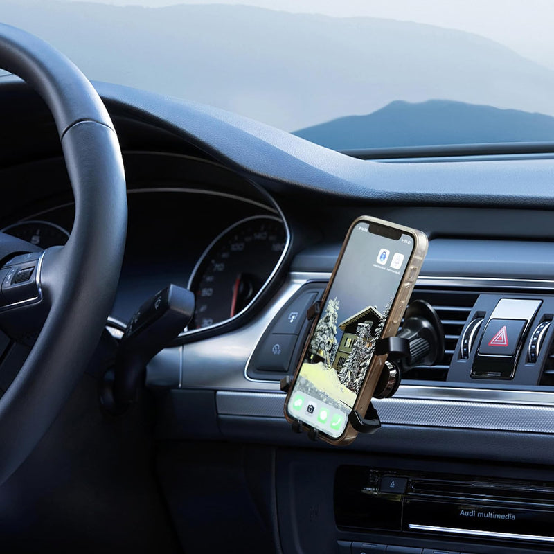 Urbanoki Air Vent Car Phone Holder Mount Strong Grip for Smartphones - Black 4