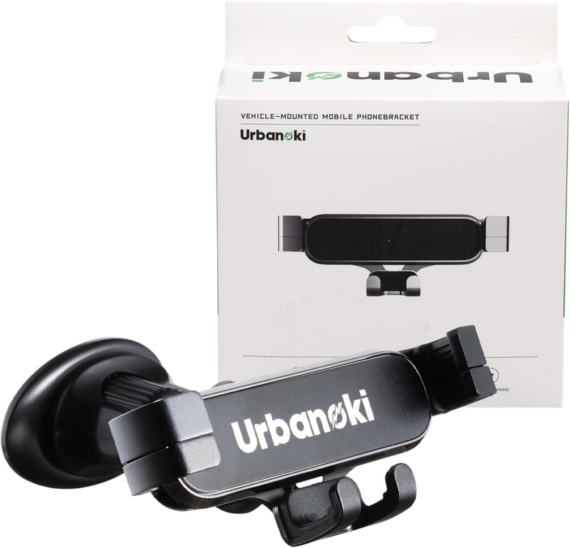 Urbanoki Air Vent Car Phone Holder Mount Strong Grip for Smartphones - Black 5