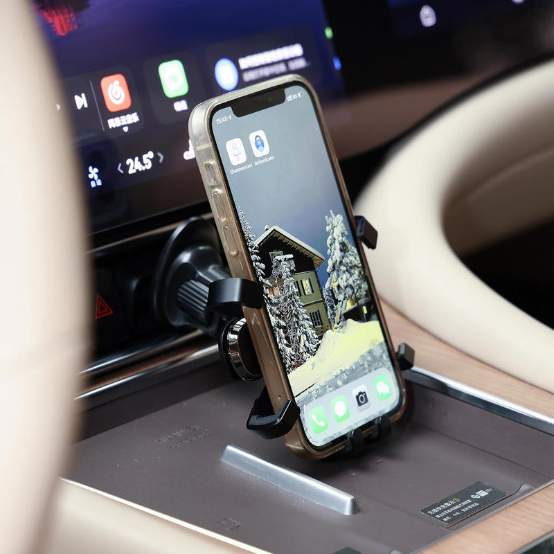 Urbanoki Air Vent Car Phone Holder Mount Strong Grip for Smartphones - Black 6