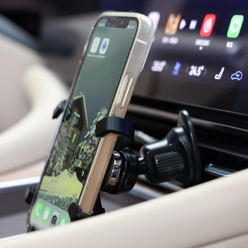 Urbanoki Air Vent Car Phone Holder Mount Strong Grip for Smartphones - Black 7