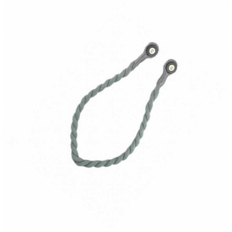 Magnetic weaved rope tieback Grey