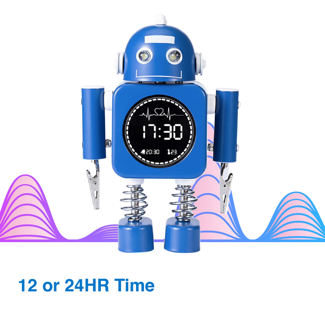 Laser Kids Robot Alarm Clock - Blue 5