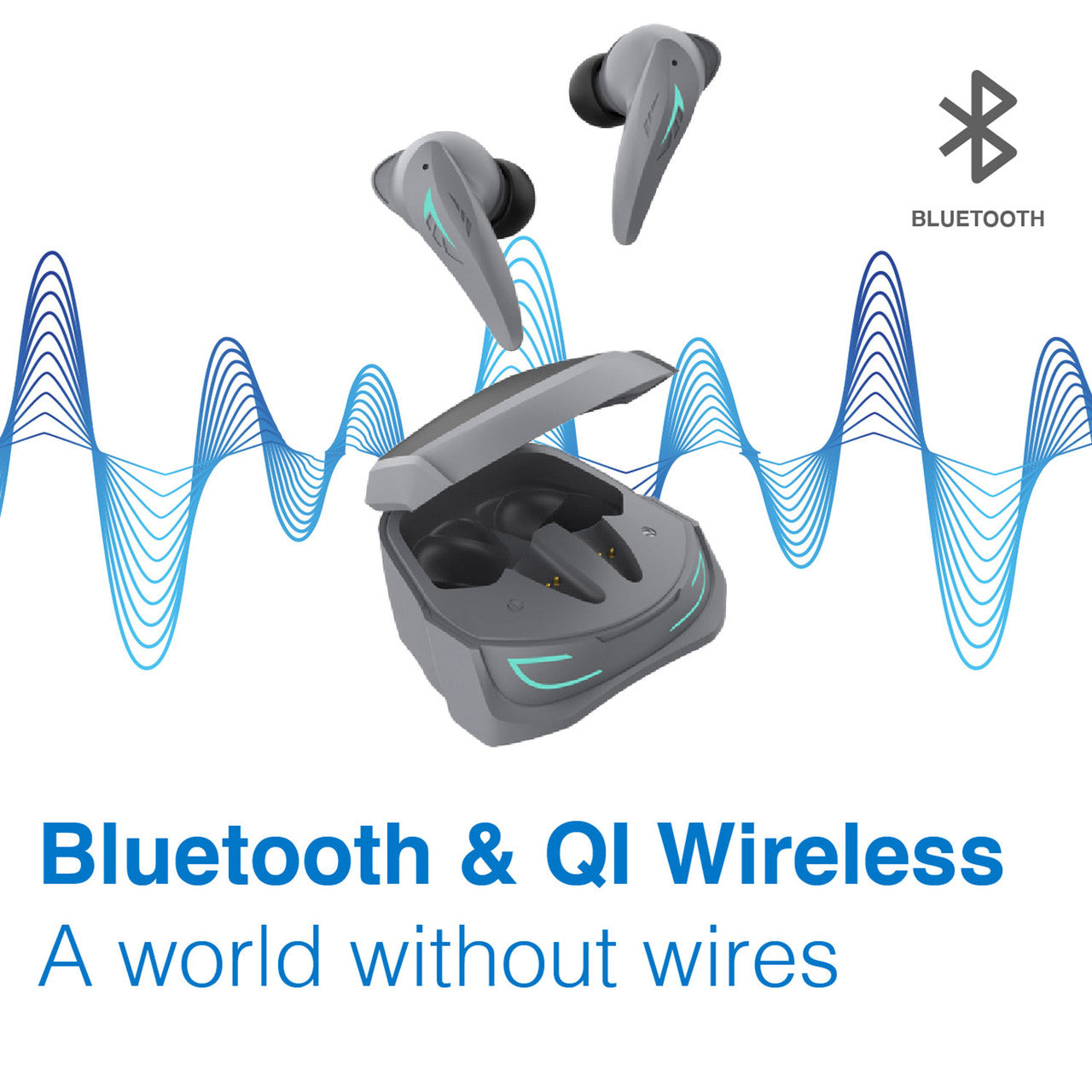 Laser Wireless Gaming ANC Earphones Black 3